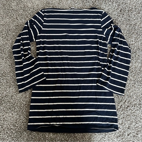 Reformation Striped Navy and White Dress - Picture 5 of 9